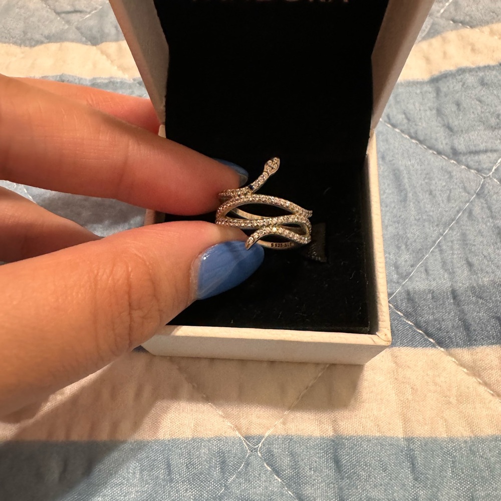 Pandora Silver Snake Ring